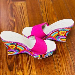 Lisa for Donald J Pliner Sammi Beaded Wedge